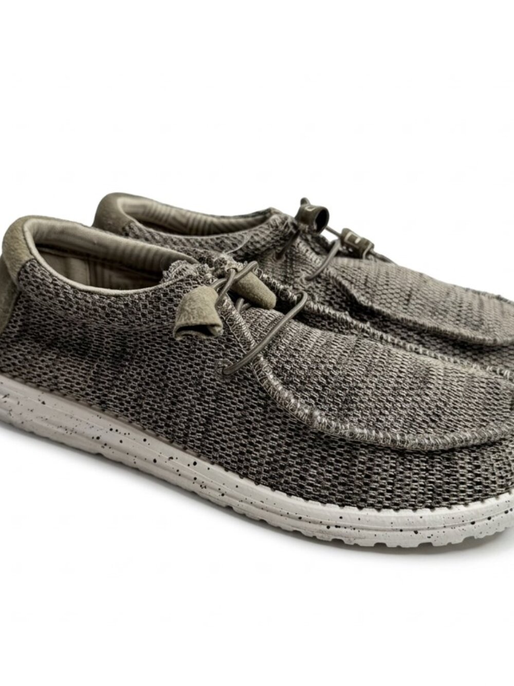 Hey Dude Wally Sox Men's Casual Shoes US 8 EU 40 Brown Slip-On Loafers